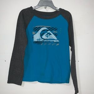 Quicksilver Long Sleeve Graphic Tee Shirt Size 5